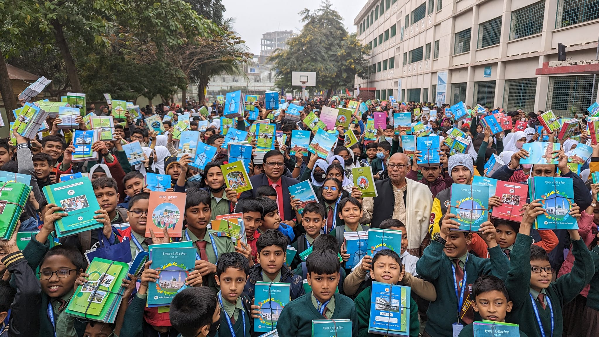 Students with Books